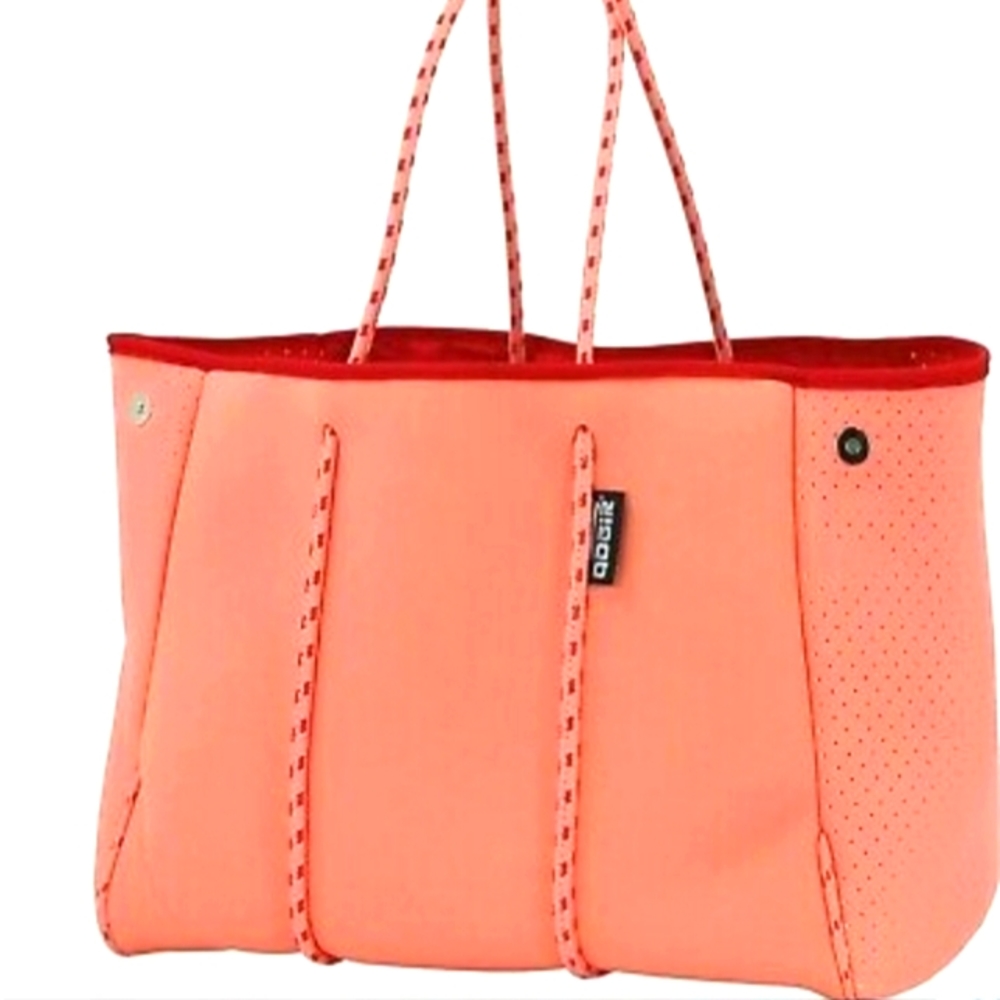 Orange Neoprene Tote Bag